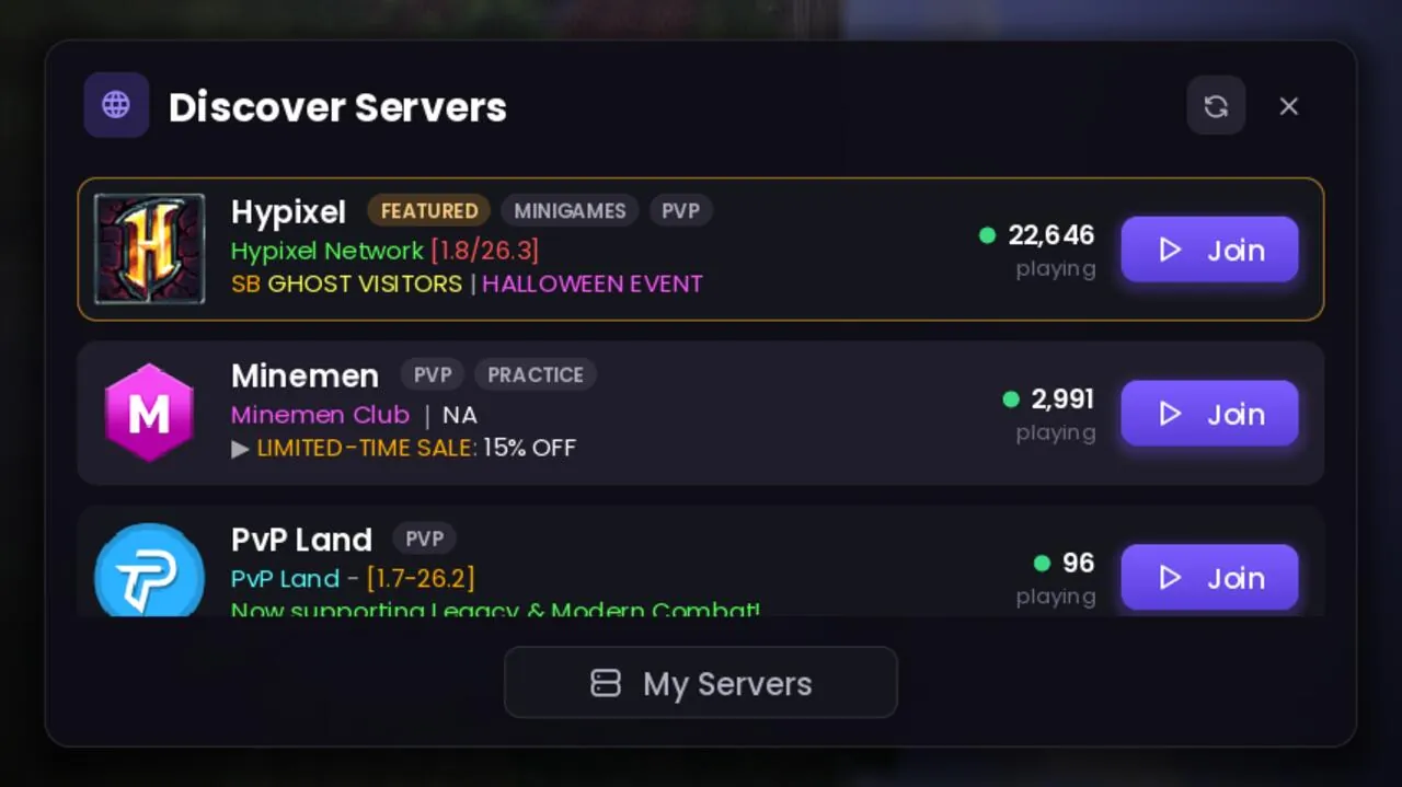 Server discovery